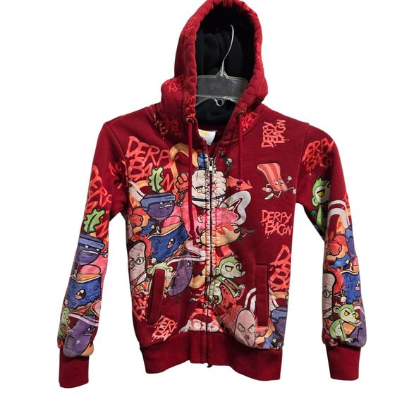 FGTeeV Derpy Bacon And Meggz  Kids Size M/L Hoodie Missing Hoodie Graphics - Picture 1 of 8